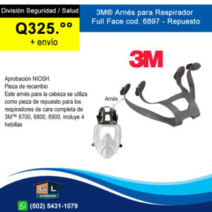 3M® Arnés para Respirador Full Face 6800 - Guatemala 2022 - mayo