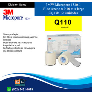 3M™-Micropore-1530-1-1-de-Ancho-x-9.10-mts-largo-Caja-de-12-Unidades-Guatemala-Junio-2022