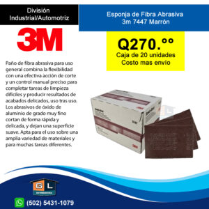 3M™ SCOTCH-BRITE™ Lija esponja Marron no. 7447 - Guatemala 2022 - mayo