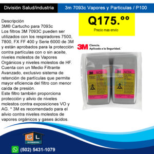 3m 7093c Filtro Para Particulas P100 Guatemala Junio 2022