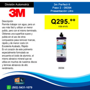 3m Perfect-It Paso 2 06094 Presentación Litro - Guatemala Junio 2022