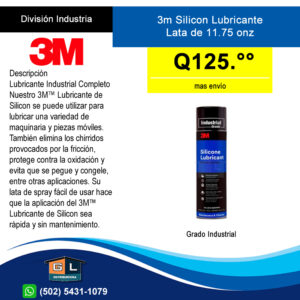 3m Silicon Lubricante Lata de 11.75 onz - GL DISTRIBUIDORA - Guatemala Junio 2024