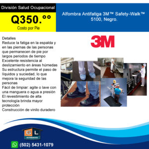 Alfombra o Tapete Antifatiga 3M™ Safety-Walk™ - Guatemala Junio 2022