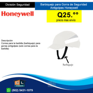 Barbiquejo para Gorra de Seguridad Honeywell Bump Cap - guatemala 2022