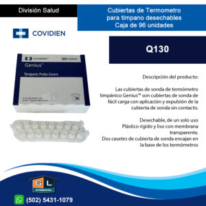 Cubiertas de Termometro para timpano desechables Caja de 96 unidades