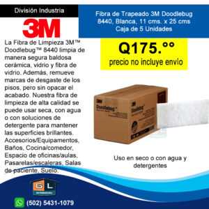 Fibra de Limpieza 3M™ Doodlebug™ 8440, Blanca, 11 cm x 25 cm - Gl Distribuidora 2022