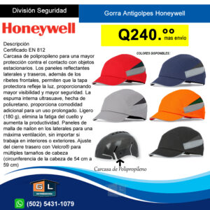 Gorra de Seguridad Antigolpes Honeywell Bump Cap - guatemala 2022
